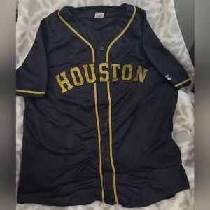 Houston 713 Black and Gold Jersey Men's XL NEW